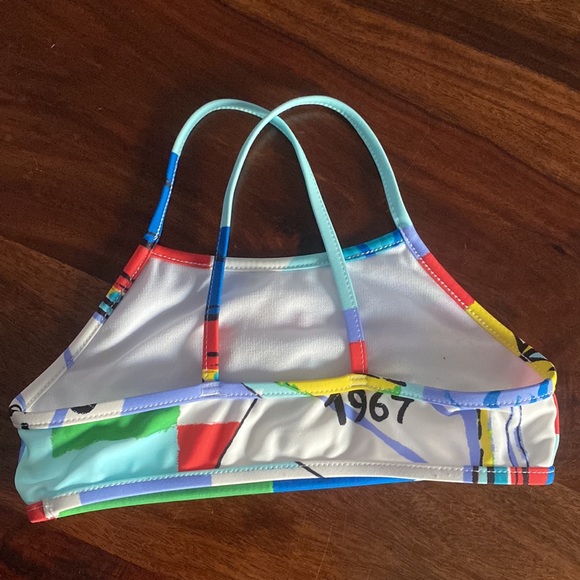 Polo Ralph Lauren Girls Multicolor Sailboat Two Piece Swimsuit - Picture 4 of 10